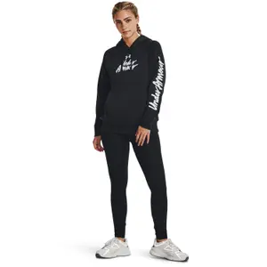 Felpa da donna con cappuccio Under Armour Rival Fleece Graphic image-2
