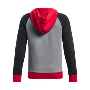 Camisola com capuz para criança Under Armour Rival Fleece Script Colorblock image-1