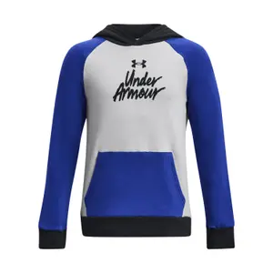 Child hoodie Under Armour Rival Fleece Script Colorblock image-0