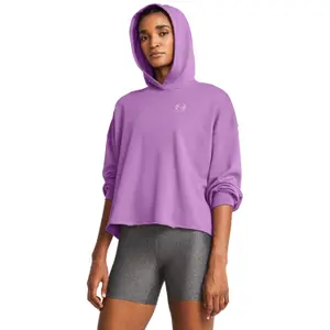 Sweatshirt com capuz de grandes dimensões para mulher Under Armour Rival Terry image-1