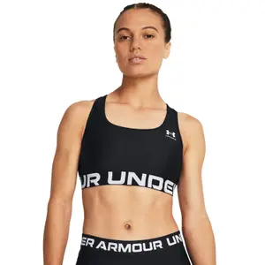 Sports bra Under Armour HeatGear MidSports branded image-1