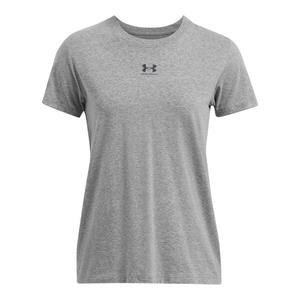 1383648-025-damen-t-shirt-under-armour-rival-core-castlerock-schwarz