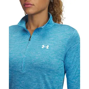 Trainingsshirt 1/2 rits voor dames Under Armour Tech™ image-2