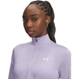 Trainingsshirt 1/2 rits voor dames Under Armour Tech image-2