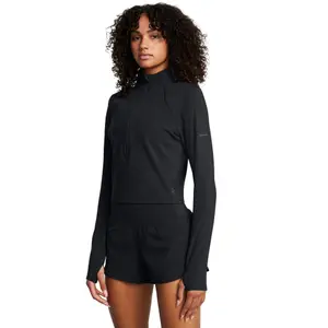 Sweatshirt 1/2 zip en maille femme Under Armour Launch Elite image-1