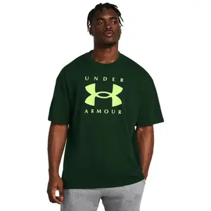 Oversize'owy T-shirt z logo Under Armour Heavyweight image-1