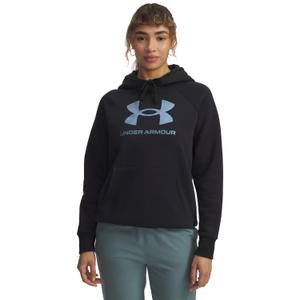 6003710-007-dames-hoodie-under-armour-rival-shimmer-zwart