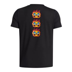 Kinder-T-shirt Under Armour Flame Wordmark image-1