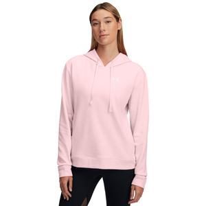 6005511-647-dames-hoodie-under-armour-rival-terry-primair-roze-wit