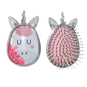 Magic glitter hairbrush Unicorn image-1