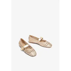 Ballerines en cuir tressé femme Unisa Balza image-1