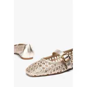 Ballerines en cuir tressé femme Unisa Balza image-3