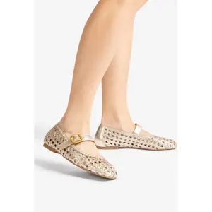 Ballerines en cuir tressé femme Unisa Balza image-4