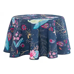 Nappe de table anti tache ronde Univers Décor Colibri image-0