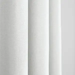 Par de cortinas de ojales Univers Décor Effet Lin Moonlight deco image-1