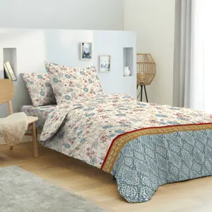 Komplettpaket aus Bettdecke und Spannbettlaken Univers Décor image-0