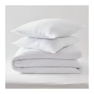 Comforter and 2 pillows set, microfibre range, anti-mite treated Univers Décor Douceur Soft & Care image-0