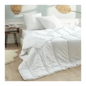 Comforter and 2 pillows set, microfibre range, anti-mite treated Univers Décor Douceur Soft & Care image-1