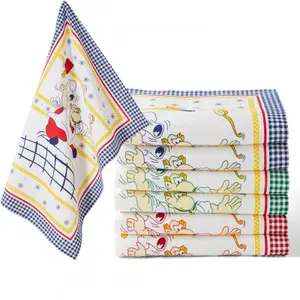 Set van 6 bedrukte keukendoeken Univers Décor Petit Chef image-0
