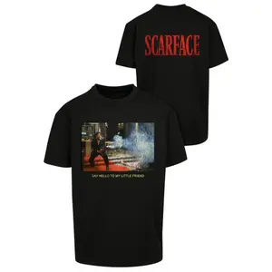 Oversized T-Shirt Upscale Scarface Little Friend image-5