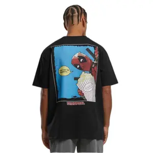 Oversized T-shirt Upscale Deadpool Salty Popcorn image-0