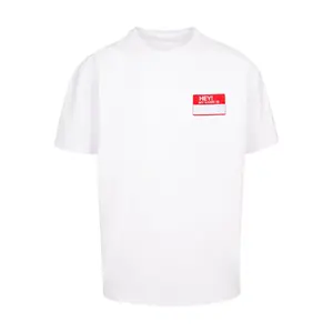 Oversized T-shirt Upscale Hey! My Name Is