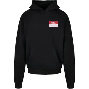 Sudadera oversize con capucha Upscale Hey! My Name Is