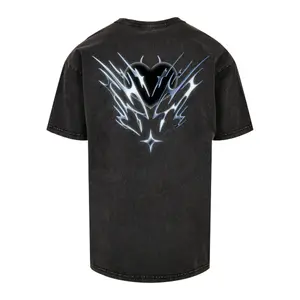 T-shirt sobredimensionada Upscale Cagedchrome Acid Heavy image-3