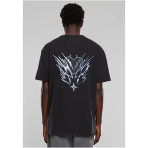 T-shirt sobredimensionada Upscale Cagedchrome Acid Heavy image-4