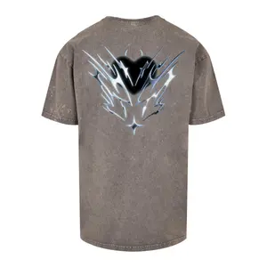 Oversized T-shirt Upscale Cagedchrome Acid Heavy image-3