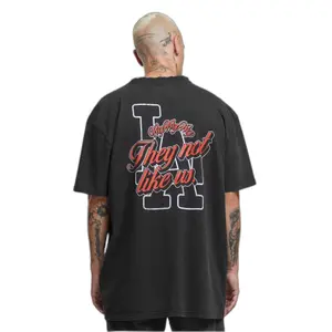 Oversized T-shirt Upscale L,A Not Like Us image-3
