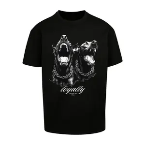 Oversized T-shirt Upscale Loyalty Dogs Heavy image-0
