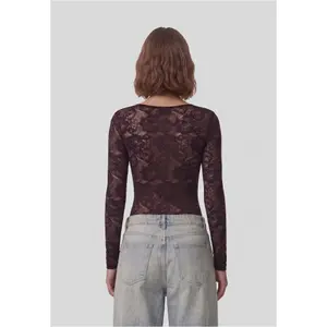 Body manches longues femme Urban Classics Lace image-1