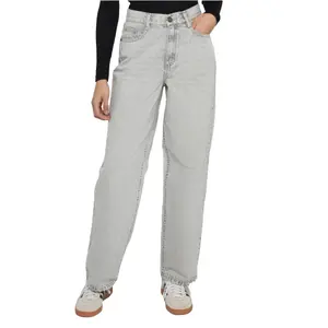 Wide Leg Women's Jeans Urban Classics High Waist 90´S image-1