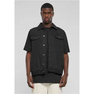 Sleeveless denim jacket large sizes Urban Classics image-4