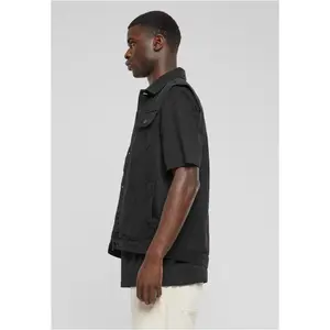 Sleeveless denim jacket large sizes Urban Classics image-6