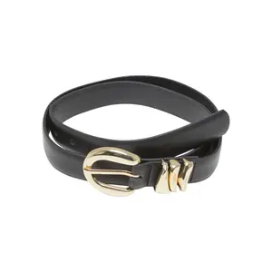Women's synthetic leather buckle belt Urban Classics image-0