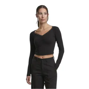 Dames lange mouw kant T-shirt Urban Classics image-0