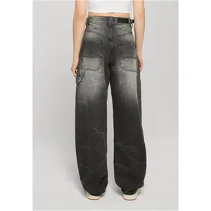 Wide Leg Women's Jeans Urban Classics image-3