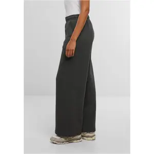 Pantalón de chándal mujer Urban Classics Fluffy Wideleg image-3