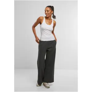 Pantalón de chándal mujer Urban Classics Fluffy Wideleg image-4