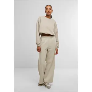 Pantalón de chándal mujer Urban Classics Fluffy Wideleg image-4