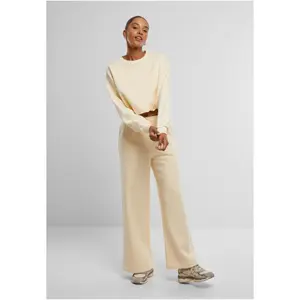 Pantalón de chándal mujer Urban Classics Fluffy Wideleg image-4