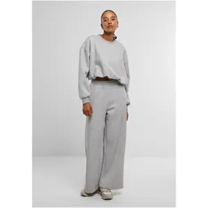Pantalón de chándal mujer Urban Classics Fluffy Wideleg image-4