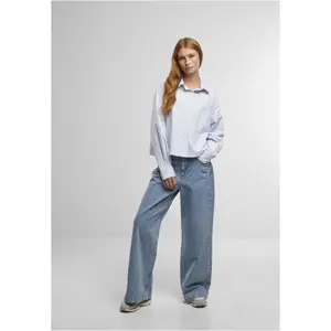 Randig skjorta med långa ärmar dam Urban Classics Oxford image-4
