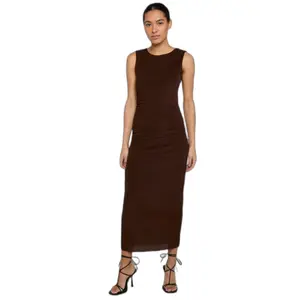 Women's long dress Urban Classics Ruffled Mesh image-1