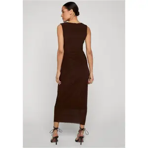 Women's long dress Urban Classics Ruffled Mesh image-3