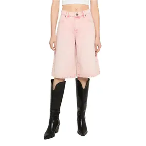Women's Denim Bermuda Shorts Urban Classics image-1