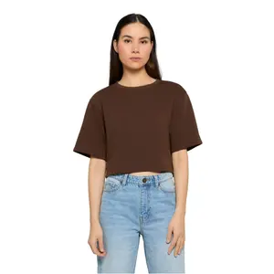 Women's crop T-shirt Urban Classics Terry image-1