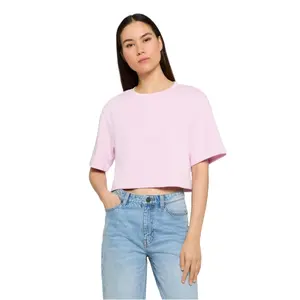 Women's crop T-shirt Urban Classics Terry image-1